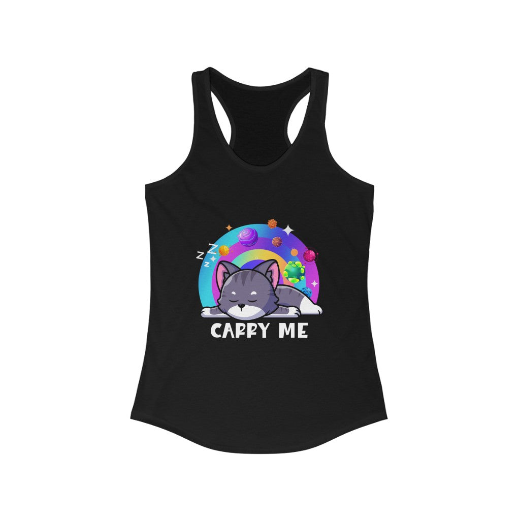 Lazy Cat Racerback Tank Top