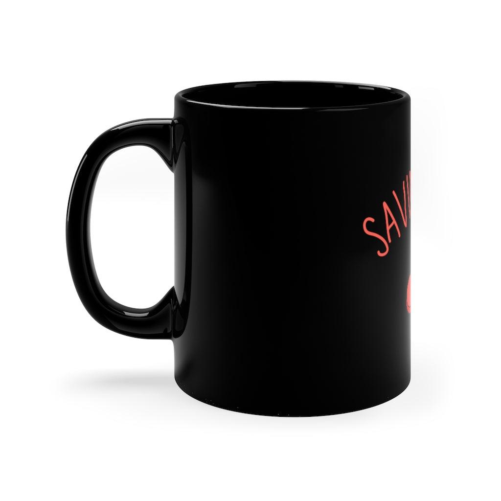 PawPaw® Saving Dogs Is Cool Black Mug - PawPawTales Mug