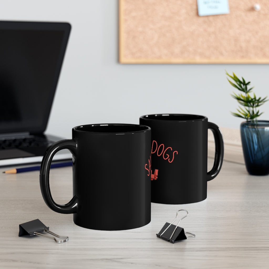 PawPaw® Saving Dogs Is Cool Black Mug - PawPawTales Mug