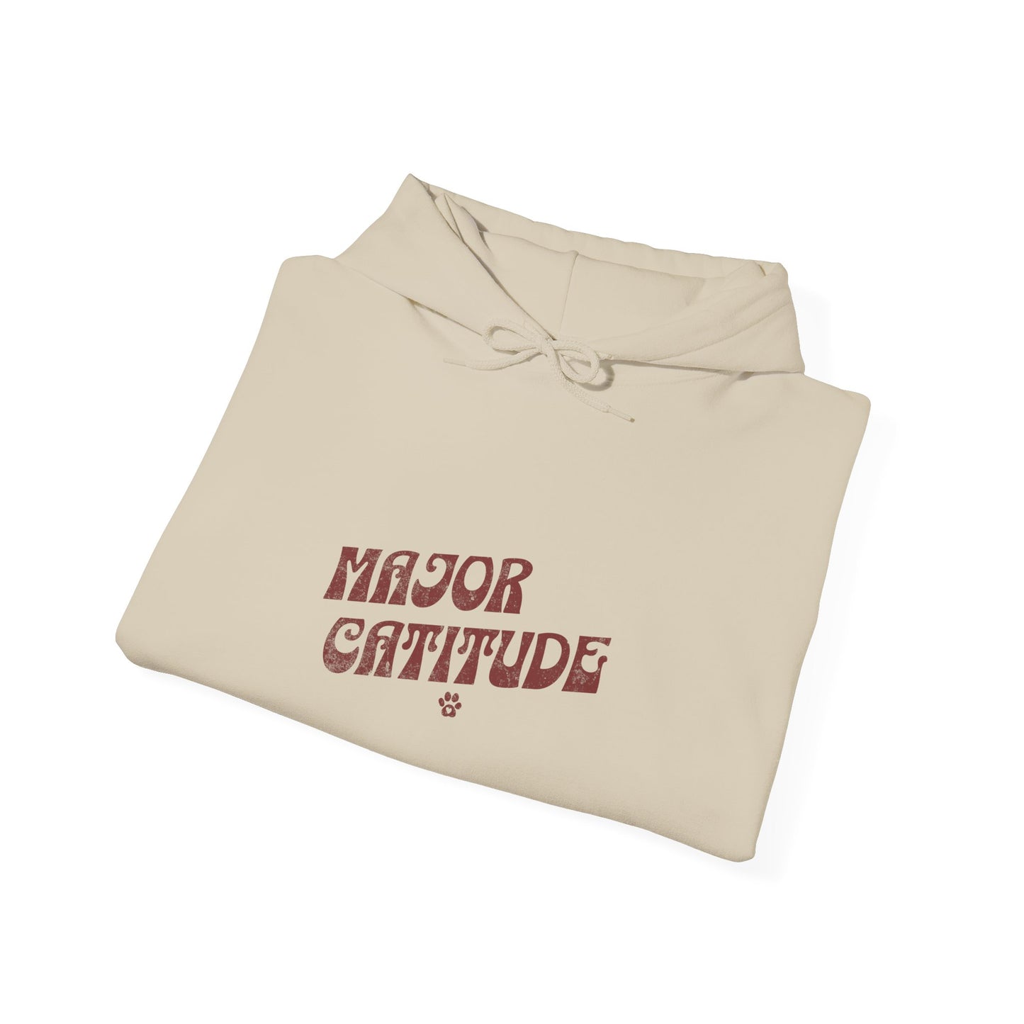 Major Cattitude Hoodie – Funny Cat Lover Sweatshirt for Pet Parents