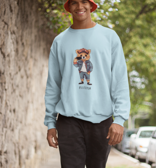 Selfie Pom Sweatshirt